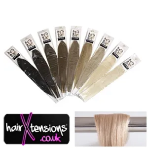 #16 Ash Blonde - 25 Strands 20" Remy Stick-Tip Hair Extensions