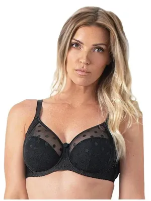 Black Carmen Polka Dot Bra