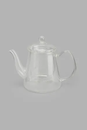 Clear Glass Tea Pot With Filter (800ml)