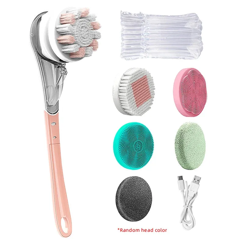 Elevate Your Bath Routine with the Electric  Rechargeable Body Bath Brush- 360 Rotating and Long Handled