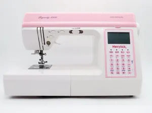 Heavy Duty Sewing Machine, Equipped with Alphabets and numerical stitching, From Merrylock 8300 & 8350. Merrylock 8300 (Pink)