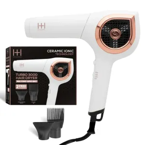 Hot & Hotter Ceramic Ionic Turbo 3000 Hair Dryer White