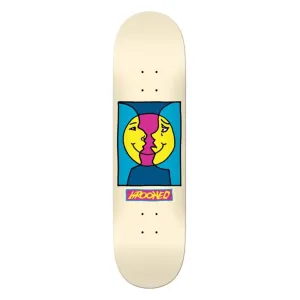 Krooked Moon Smile  Skateboard Deck Cream