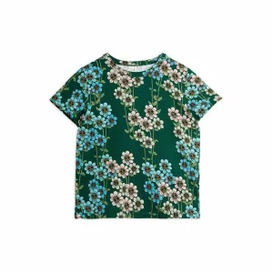 Mini Rodini - Daisies short-sleeved tee - green