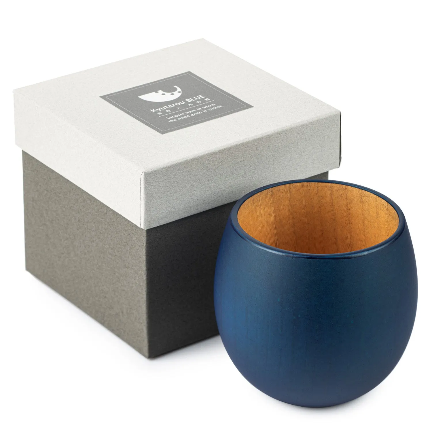 Premium Blue Japanese Wooden Teacup