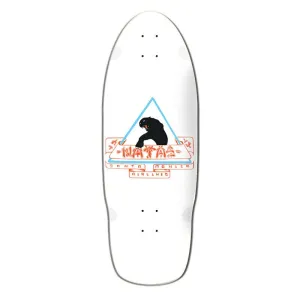 Santa Monica Airlines 10" x 29" White Dip Natas (SMA) Skateboard Deck