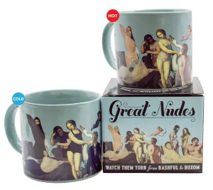 Unemployed Philosophers Guild - Great Nudes of Art Heat-Changing Coffee Mug