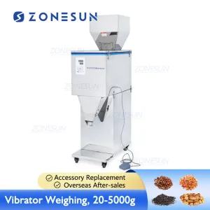 ZONESUN 20-5000g Granular Powder Weighing Packing Filling Machine For Seeds Coffee Bean