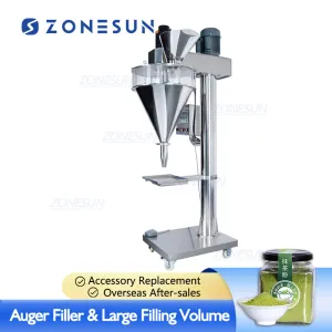 ZS-FM100L Semi-automatic Small Bottle Auger Bag Talcum Coffee Dry Protein Powder Filling Machine