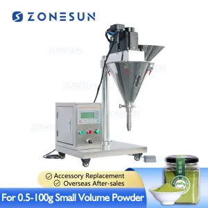 ZS-FM100S Semi-automatic Small Bottle Auger Bag Coffee Acrylic Milk Powder Powder Filling Machine